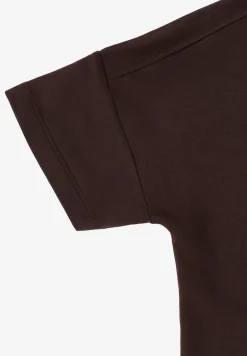 Kurzarm T-Shirt mit Schulterdetail