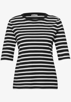 Kurzarm T-Shirt mit Streifenmuster
