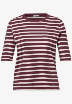 Kurzarm T-Shirt mit Streifenmuster
