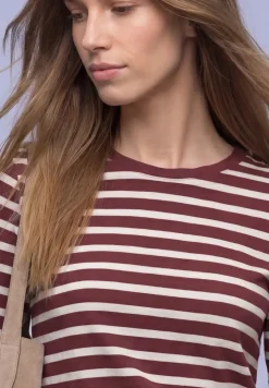 Kurzarm T-Shirt mit Streifenmuster