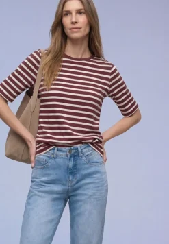 Kurzarm T-Shirt mit Streifenmuster