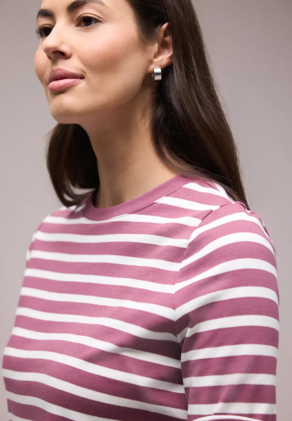 Kurzarm T-Shirt mit Streifenmuster
