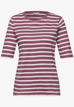 Kurzarm T-Shirt mit Streifenmuster