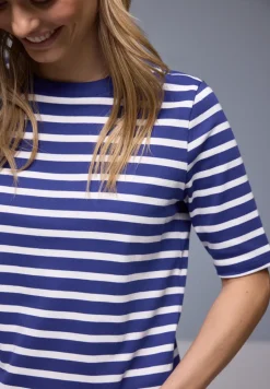 Kurzarm T-Shirt mit Streifenmuster