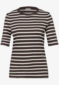 Kurzarm T-Shirt mit Streifenmuster
