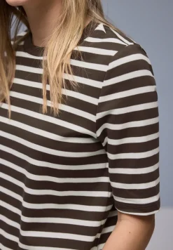 Kurzarm T-Shirt mit Streifenmuster