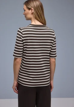 Kurzarm T-Shirt mit Streifenmuster