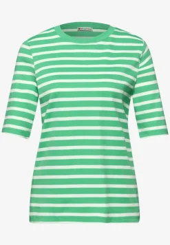 Kurzarm T-Shirt mit Streifenmuster