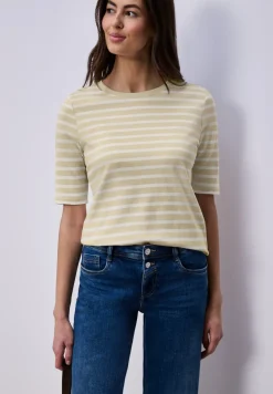 Kurzarm T-Shirt mit Streifenmuster