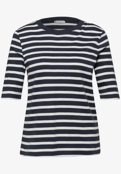 Kurzarm T-Shirt mit Streifenmuster