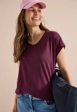 Kurzarm T-Shirt mit Tape-Detail