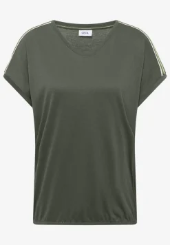 Kurzarm T-Shirt mit Tape-Detail