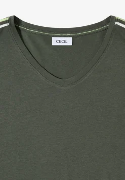 Kurzarm T-Shirt mit Tape-Detail