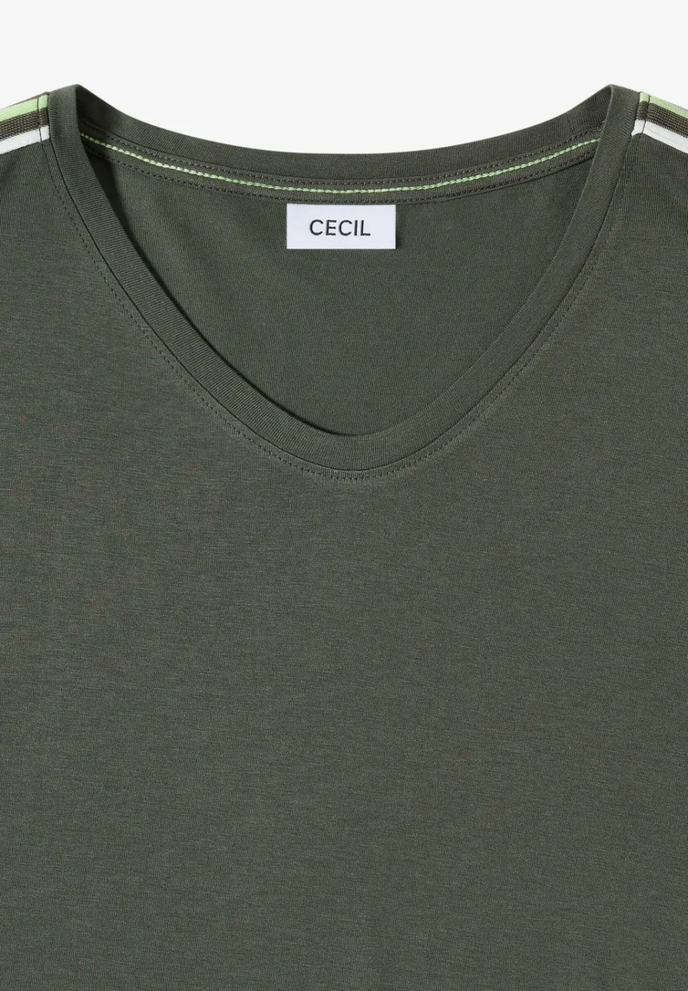 Kurzarm T-Shirt mit Tape-Detail