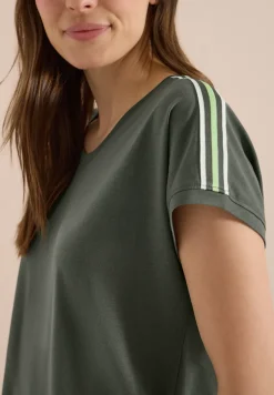 Kurzarm T-Shirt mit Tape-Detail