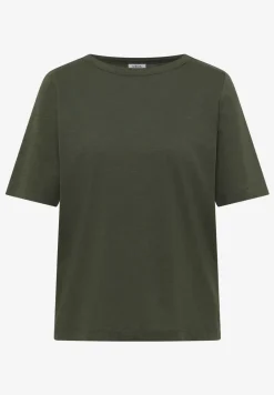 Kurzarm T-Shirt mit U-Boot-Ausschnitt