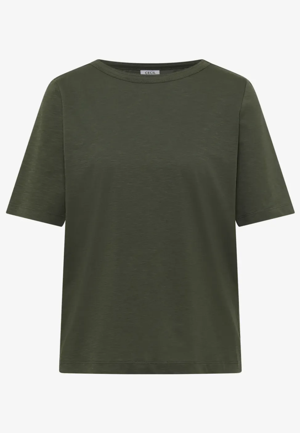 Kurzarm T-Shirt mit U-Boot-Ausschnitt