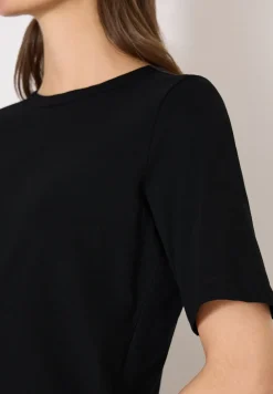 Kurzarm T-Shirt mit U-Boot-Ausschnitt