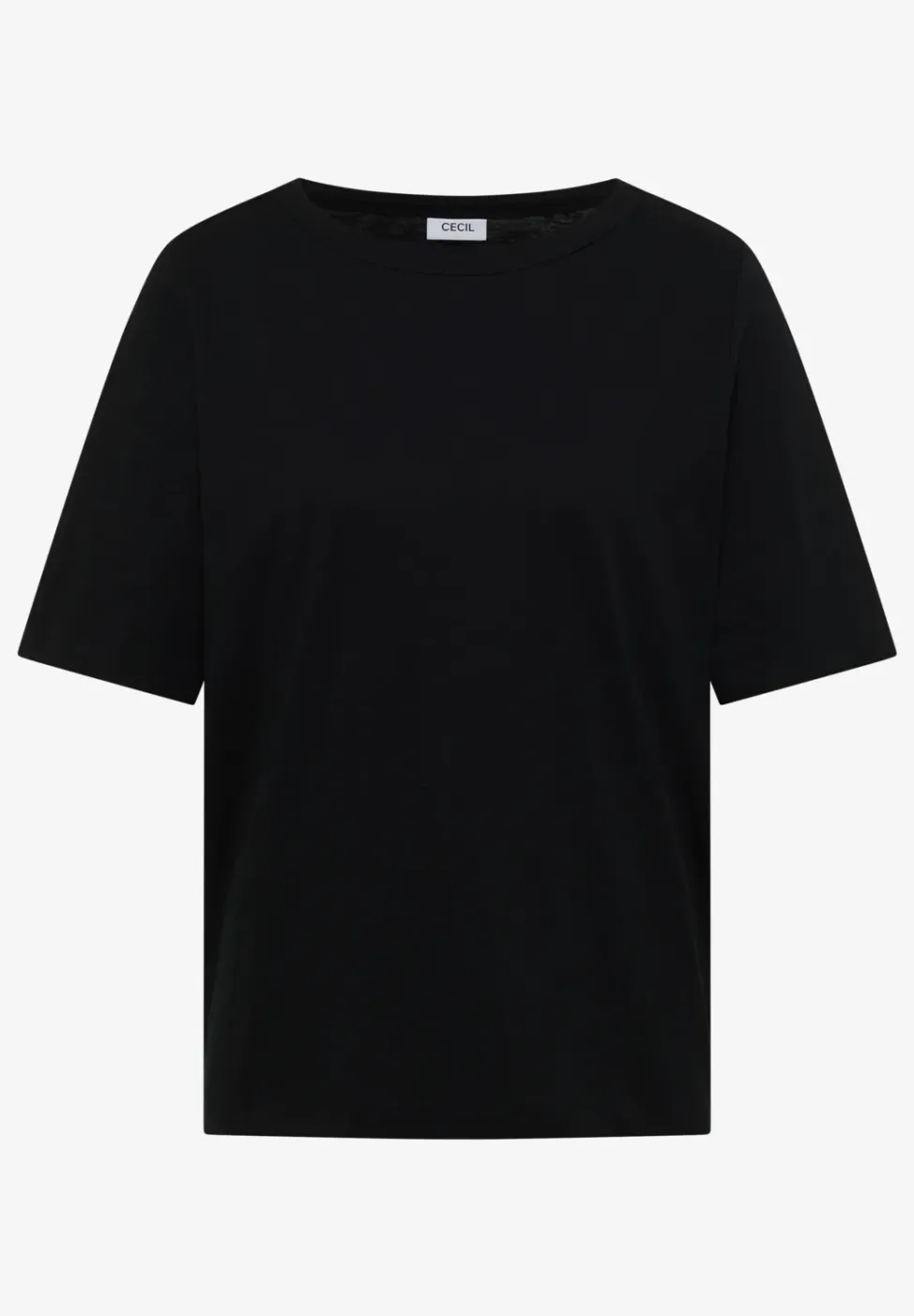 Kurzarm T-Shirt mit U-Boot-Ausschnitt