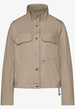 Kurze Jacke mit Stehkragen