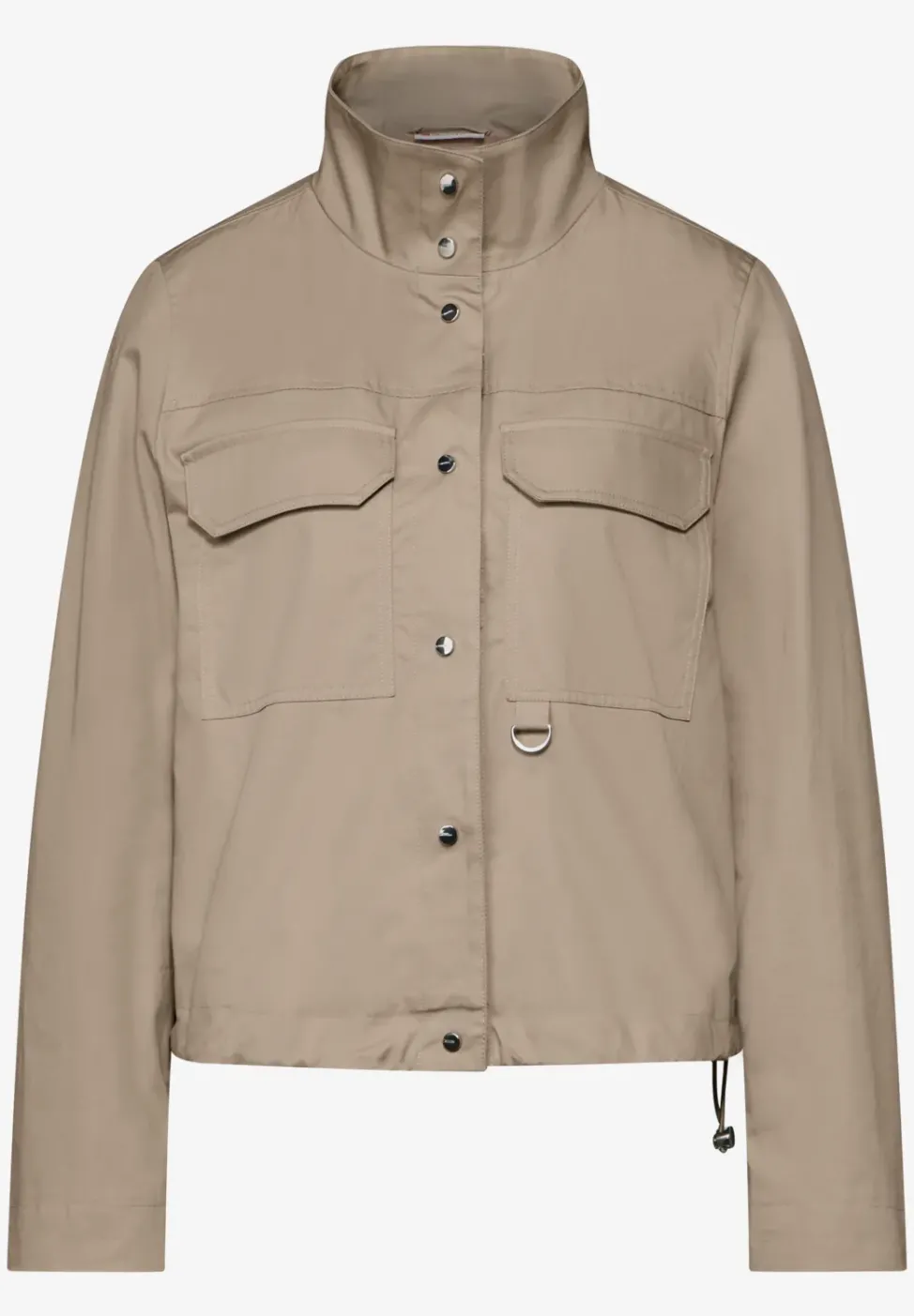 Kurze Jacke mit Stehkragen