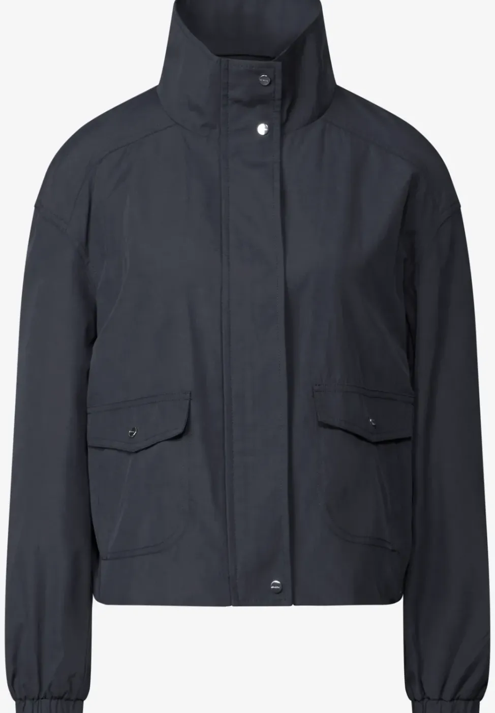 Kurze Jacke mit Stehkragen