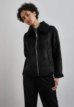 Kurze Jacke mit Teddy-Fell