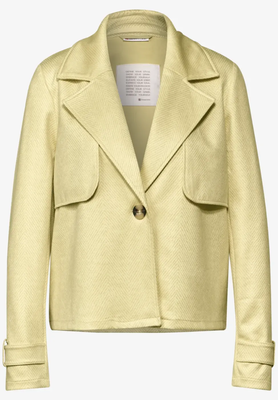Kurze Kunstlederjacke