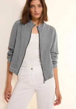Kurze Seersucker Jacke