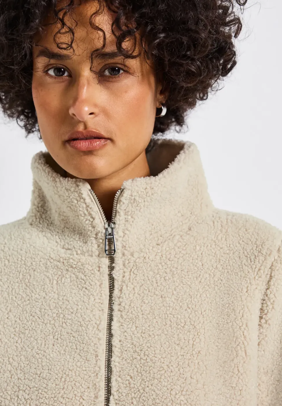 Kurze Teddy Jacke