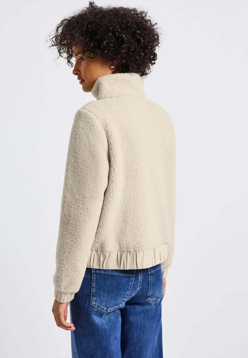 Kurze Teddy Jacke
