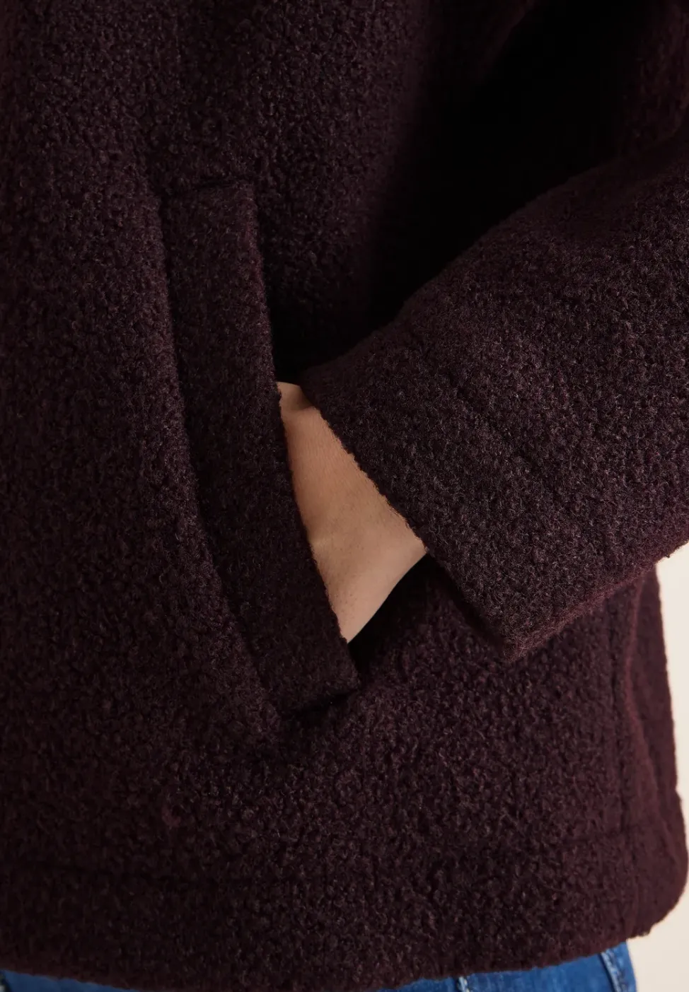 Kurze Teddy-Jacke