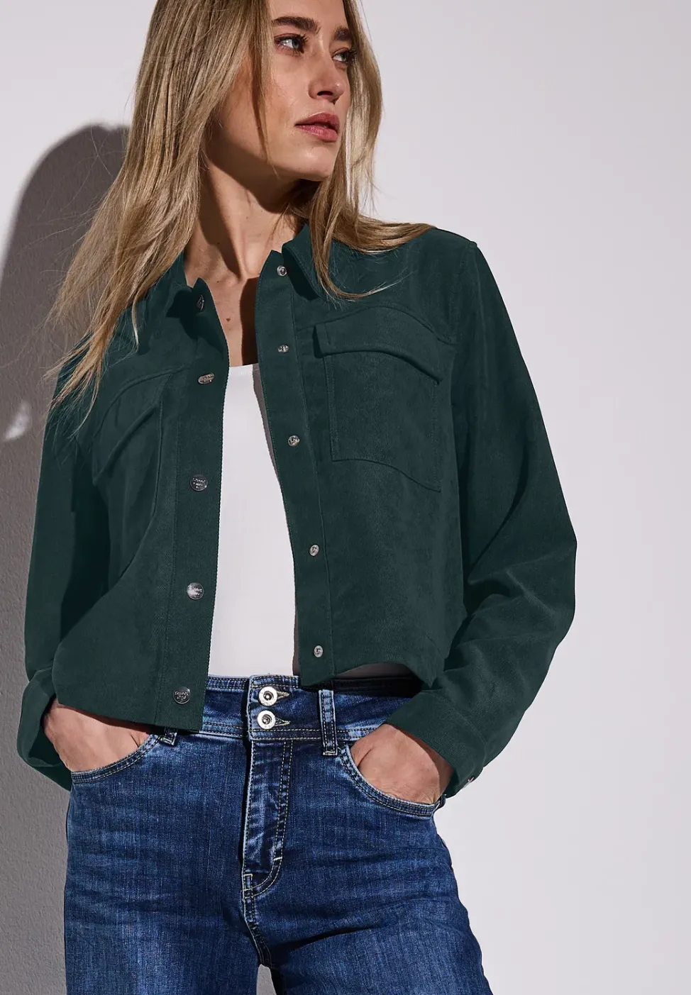 Kurze Twill-Jacke