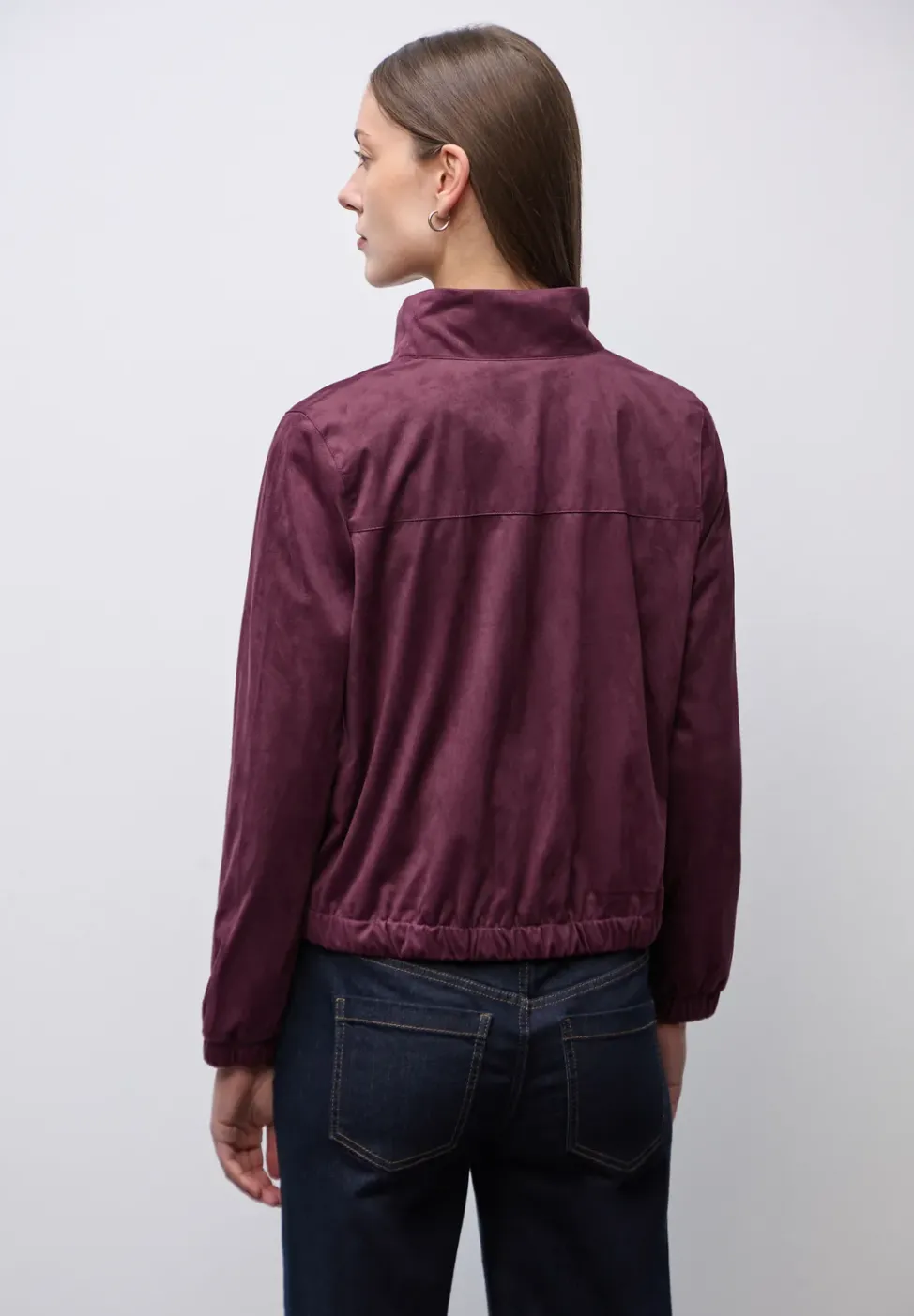 Kurze Velours Jacke