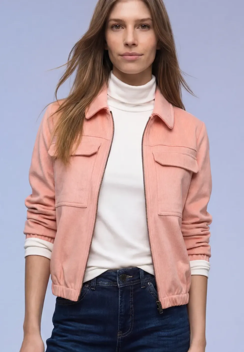 Kurze Veloursjacke