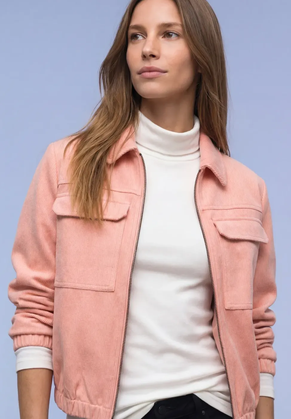 Kurze Veloursjacke