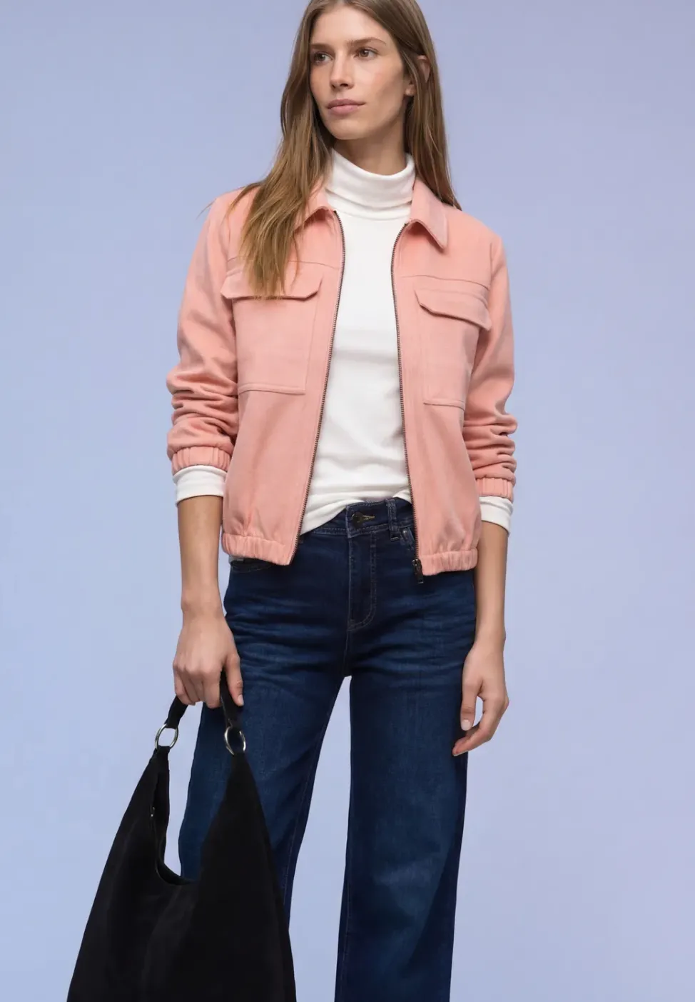 Kurze Veloursjacke