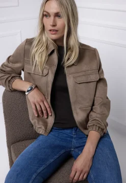 Kurze Veloursjacke