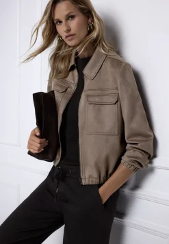Kurze Veloursjacke