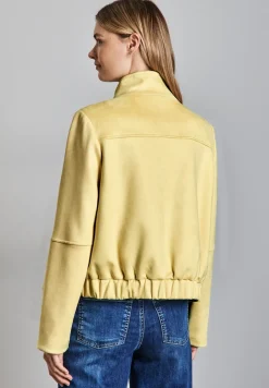 Kurze Velours-Jacke