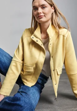 Kurze Velours-Jacke