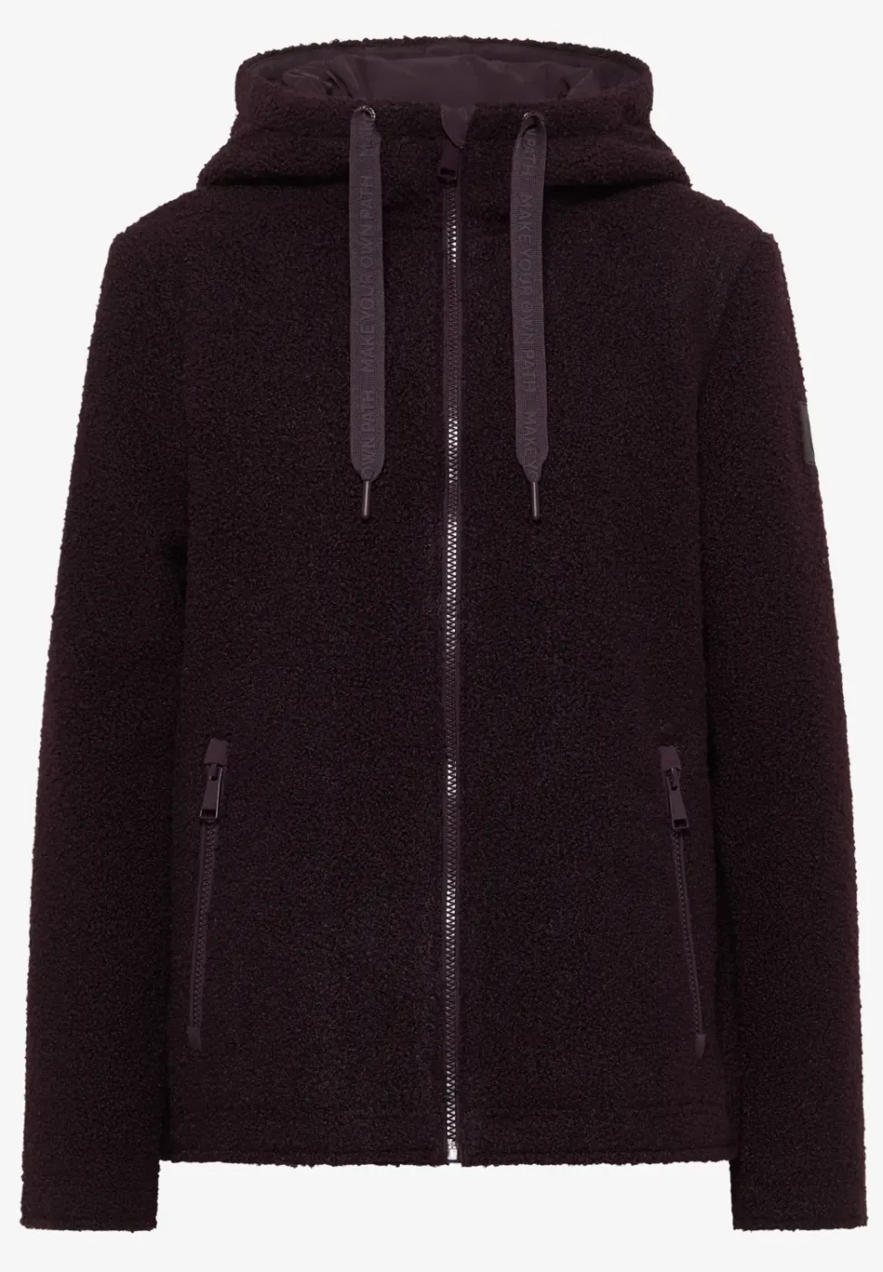 Kurze Wolloptik-Jacke