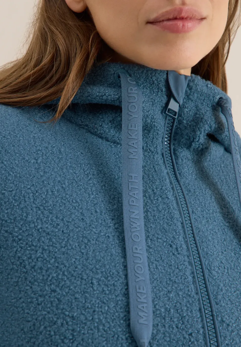 Kurze Wolloptik-Jacke