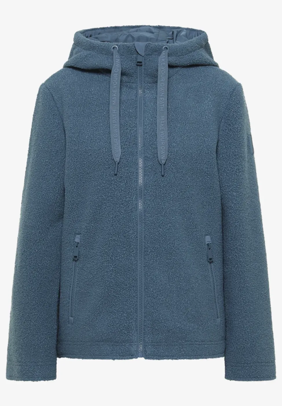 Kurze Wolloptik-Jacke