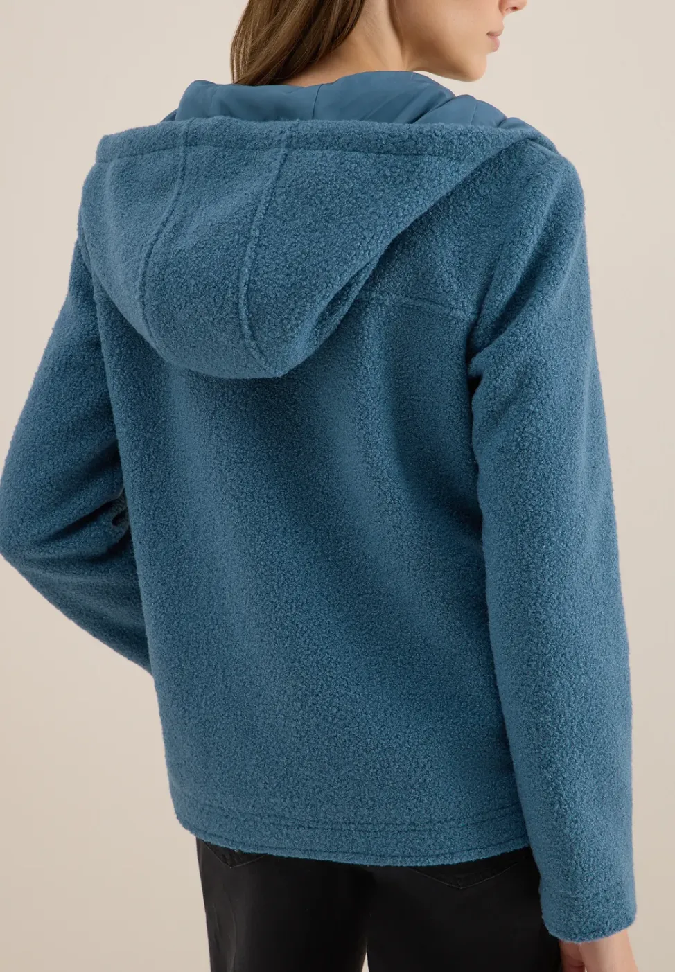 Kurze Wolloptik-Jacke