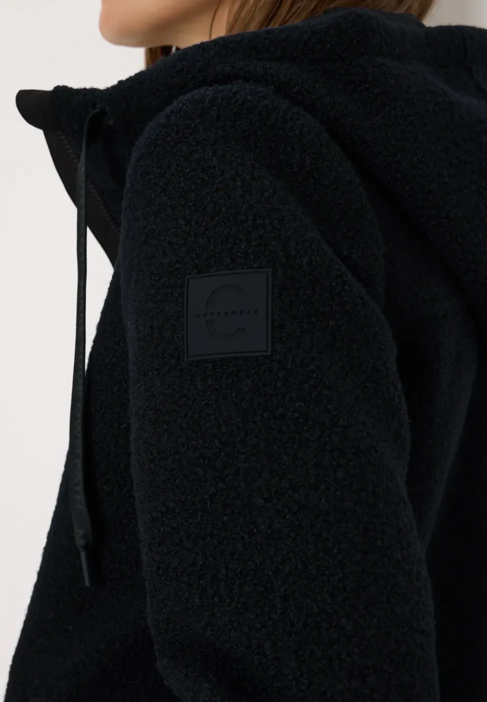 Kurze Wolloptik-Jacke
