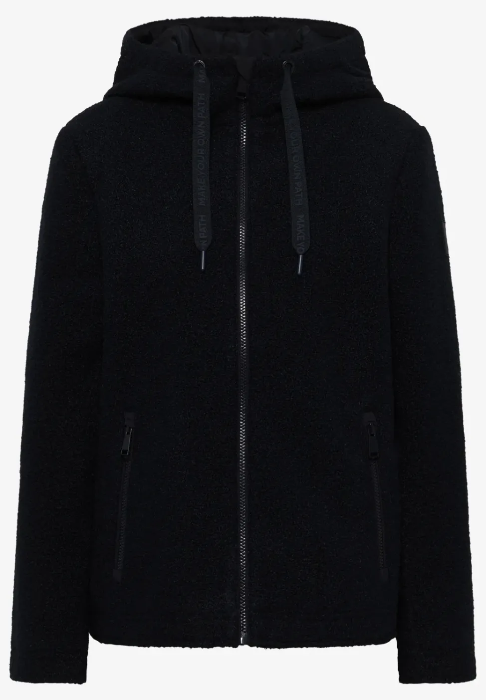 Kurze Wolloptik-Jacke