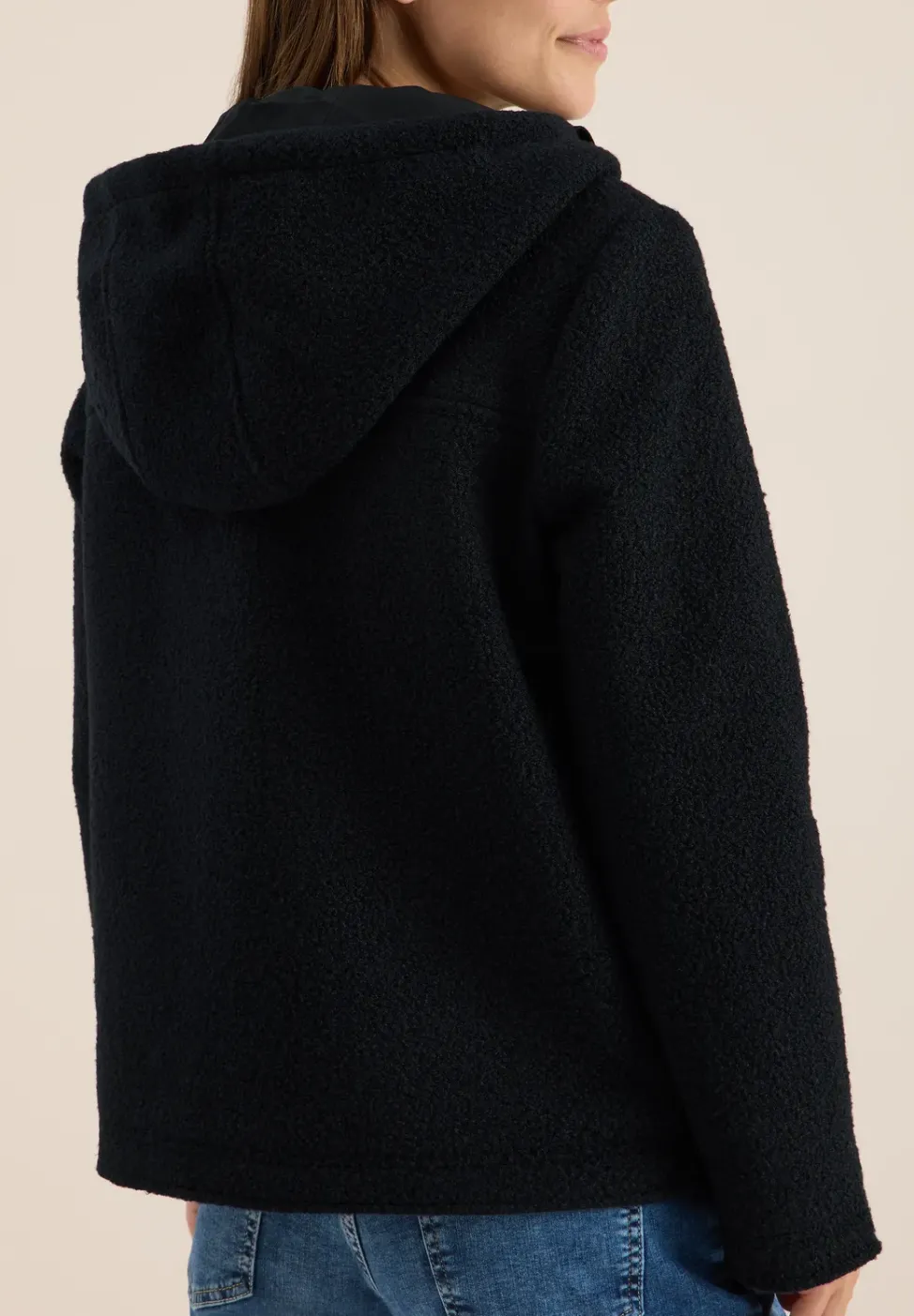 Kurze Wolloptik-Jacke