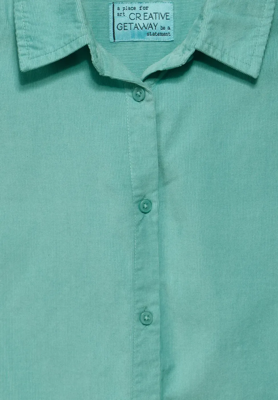 Kurze Cordbluse