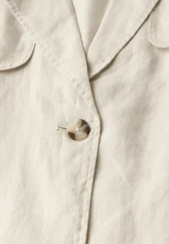 Kurzer Trenchcoat aus Leinen